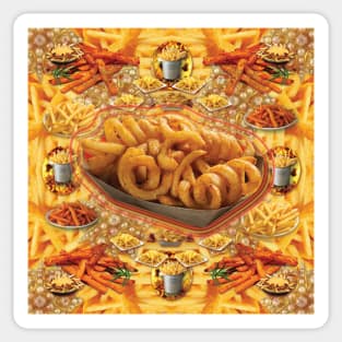 heaven's crispy curly fries Sticker